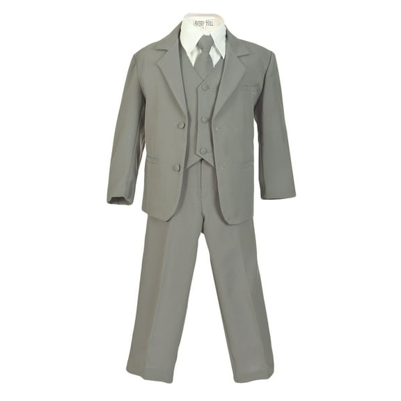 Avery Hill Boys Formal 5 Piece Suit with Shirt and Vest (Toddler, Little Boys, Big Boys)