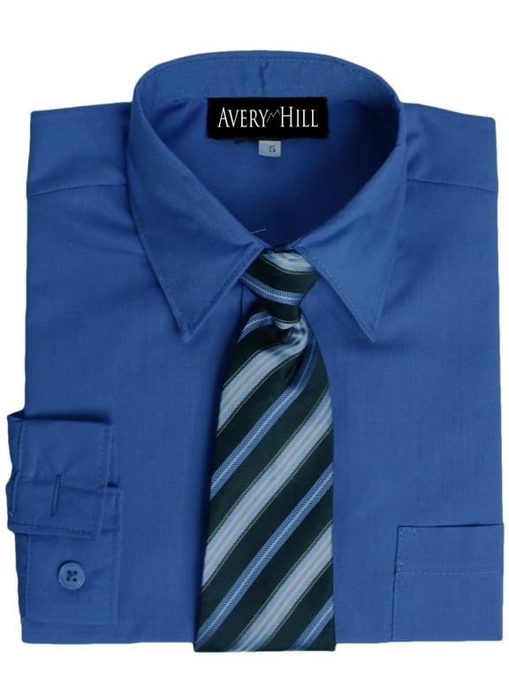 Long Sleeve Polyester Pockets Dress Shirts (Boy's)