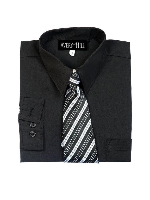 Polyester Long Sleeve Pockets Dress Shirts (Boy's)