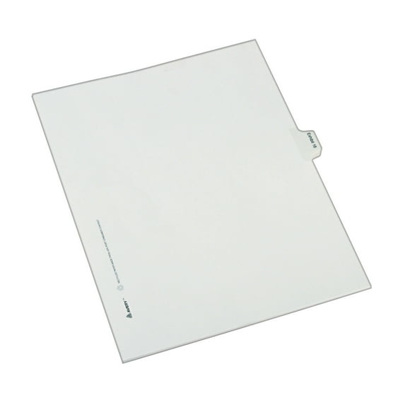 Avery® Index Divider - 25 x Divider(s) - Side Tab(s) - Exhibit 16 - 1 Tab(s)/Set - Legal - 8.50" Width x 11" Length - White Paper Divider - 1 | Bundle of 5