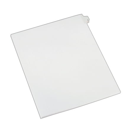 Avery Individual Legal Exhibit Paper Divider, Allstate Style, #2, Side Tab, Letter Size, White, Pack of 25 (82200)