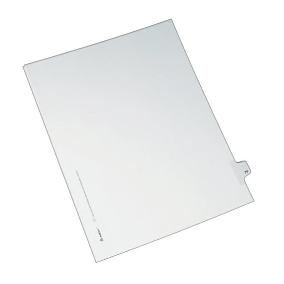 Avery Individual Legal Dividers Allstate Style, Letter Size, Side Tab #79 (82277)