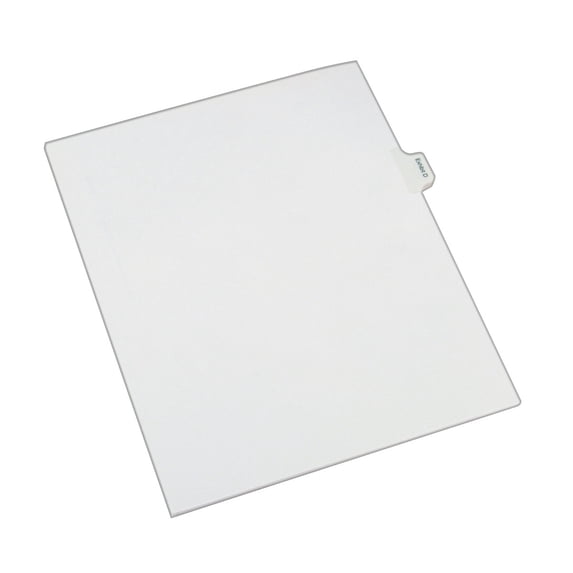 Avery Individual Legal Dividers Allstate Style, Letter Size, Side Tab EXHIBIT D (82110)