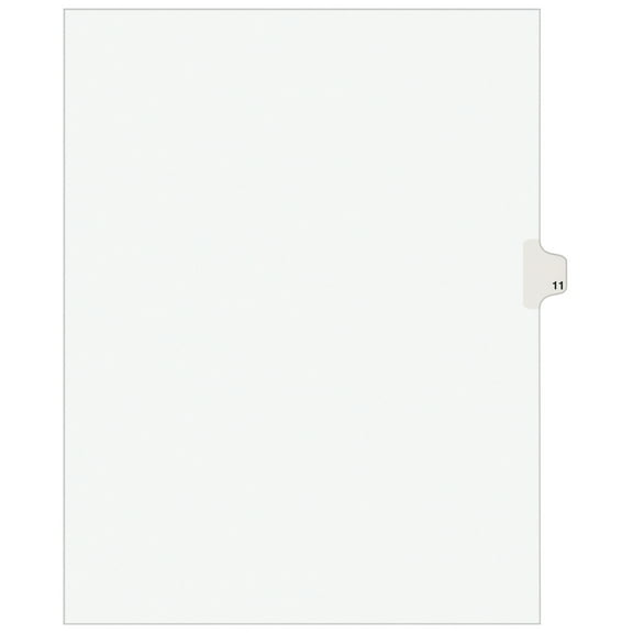 Avery Individual Legal Dividers Avery Style, Letter Size, Side Tab 11