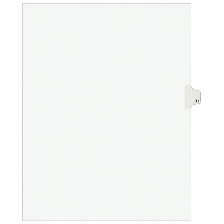 Avery Individual Legal Tab Dividers Avery Individual Legal Tab Dividers