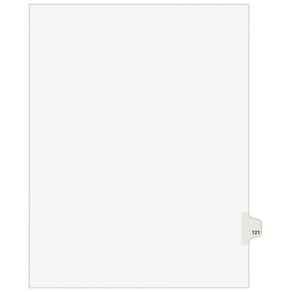 Avery Individual Legal Dividers Avery Style, Letter Size, Side Tab #121 (1121)