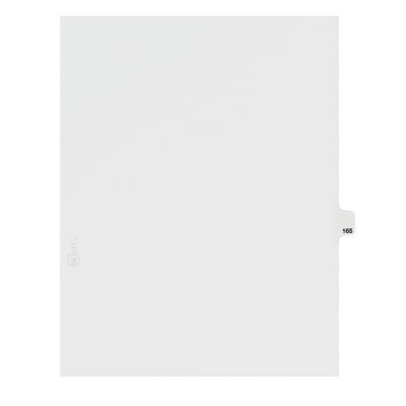 Avery Individual Legal Dividers Avery Style, Letter Size, Side Tab #165 (82381)