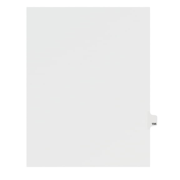 Avery Individual Legal Dividers Avery Style, Letter Size, Side Tab #194 (82410)