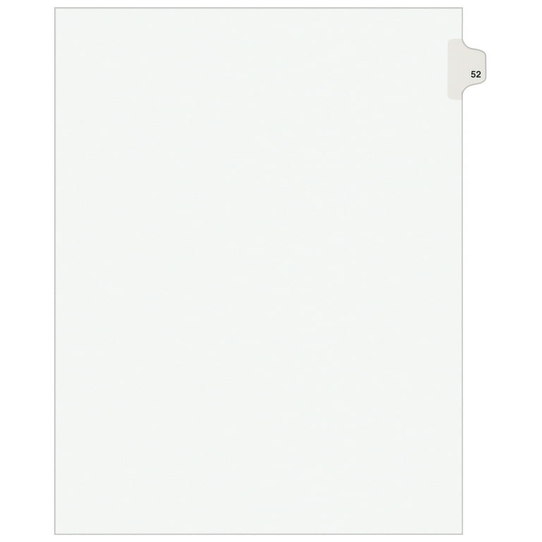 Avery Individual Legal Tab Dividers Avery Individual Legal Tab Dividers