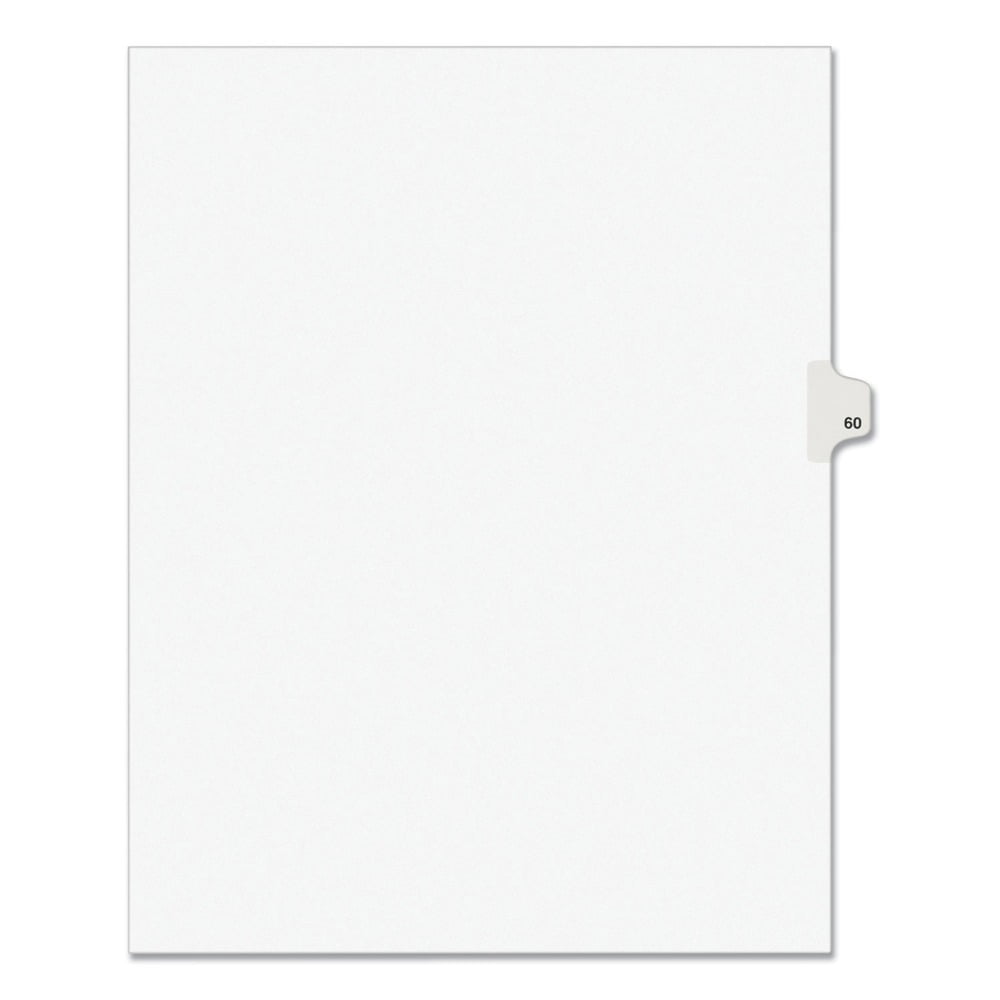 Avery Individual Legal Dividers Avery Style, Letter Size, Side Tab #60 (1060)