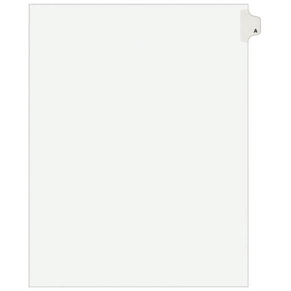 Avery Individual Legal Dividers Avery Style, Letter Size, Side Tab A (1401)