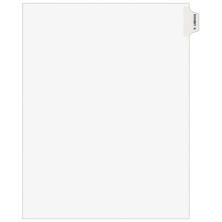 Avery Individual Legal Dividers Avery Style, Letter Size, Side Tab EXHIBIT K (1381)