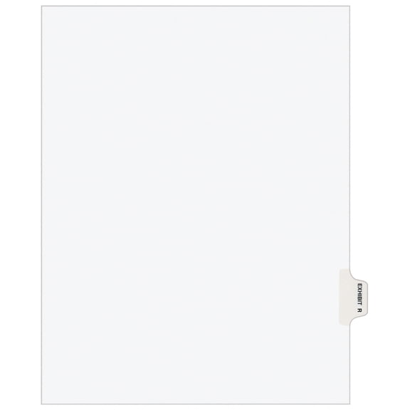 Avery Individual Legal Dividers Avery Style, Letter Size, Side Tab EXHIBIT R (1388)