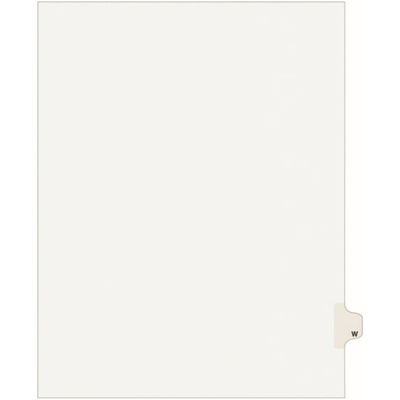 Avery�� Individual Legal Dividers Avery�� Style, Letter Size, Side Tab W (1423)
