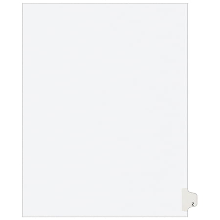 Avery Individual Legal Dividers Avery Style, Letter Size, Side Tab Z (1426)