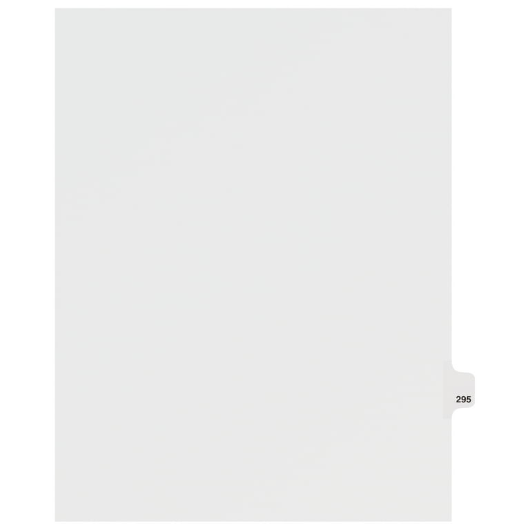 Avery Individual Legal Exhibit Dividers - Avery Style - 1 Printed Tab(s) - Character - W - 8.5 Avery Individual Legal Exhibit Dividers - Avery Style - 1 Printed Tab(s) - Character - W - 8.5