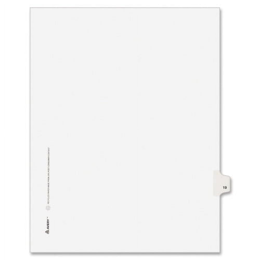 Avery Individual Legal Exhibit Dividers - Avery Style 1 Printed Tab(s ...