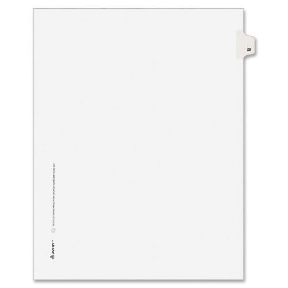 Avery Individual Legal Exhibit Dividers Avery Style 1 Printed Tab(s