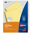 thumbnail image 1 of Avery 5-Tab Dividers, Insertable Clear Big Tabs, 1 Set (11110), 1 of 8