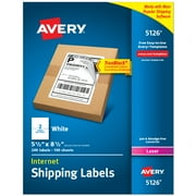 Avery Shipping Labels, 5.5" x 8.5", White, 200 Labels 5126