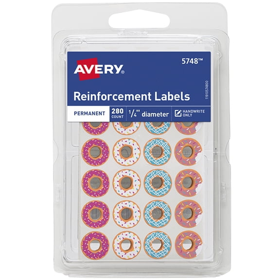 Avery Kids Durable Label, 1.75 x 75", Assorted, Pack of 120 (41553)