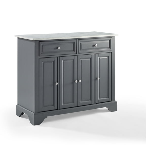 Avery Kitchen Island Gray