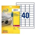 Avery L614020 ExtraStrong Adhesive TripleBond Labels, 40 Labels Per