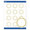 thumbnail image 1 of Avery Labels, 2" Diameter, Gold Beads, Matte White, 120ct, 1 of 10