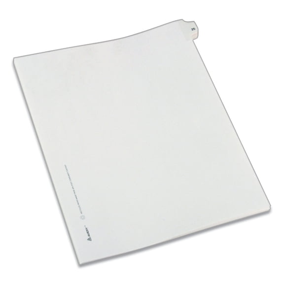 Avery Individual Legal Dividers Allstate Style, Letter Size, Side Tab 25
