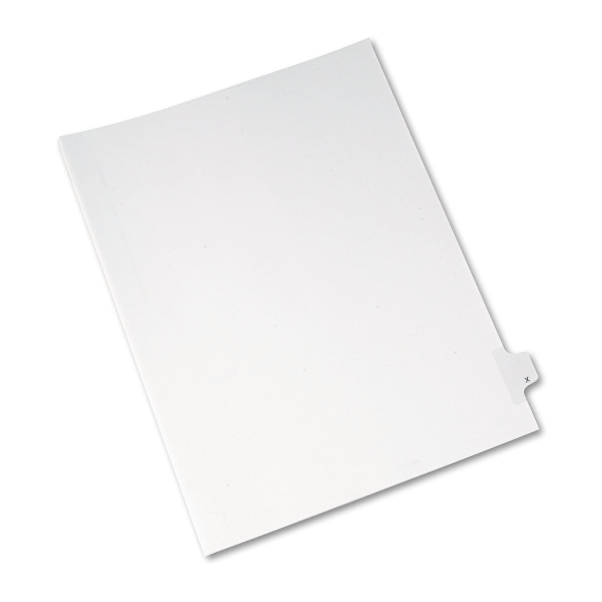 Avery Legal Paper Divider, Allstate Style, White, Side Tab X (82186
