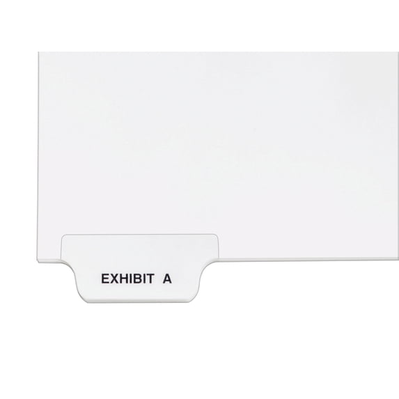 Avery Legal Dividers Avery Style, Letter Size, Bottom Tab EXHIBIT A