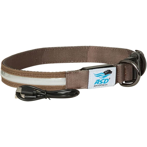 Avery Lighted Collar - Marsh Brown - Large