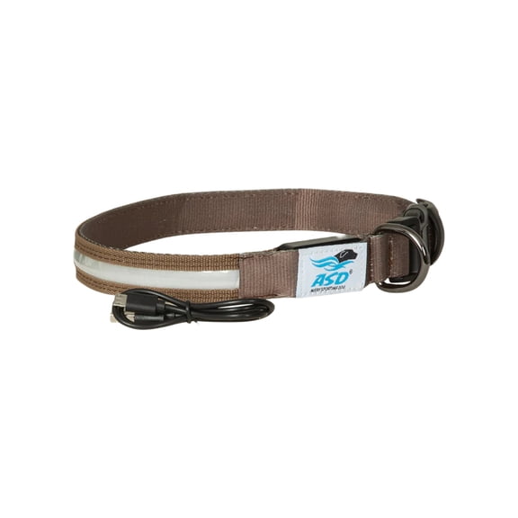 Avery Lighted Collar - Marsh Brown - Small