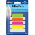 thumbnail image 1 of Avery Margin Ultra Tabs, 2.5" x 1", 2-Side Writable, Assorted Neon Color, 48 Repositionable Page Tabs (74865), 1 of 5