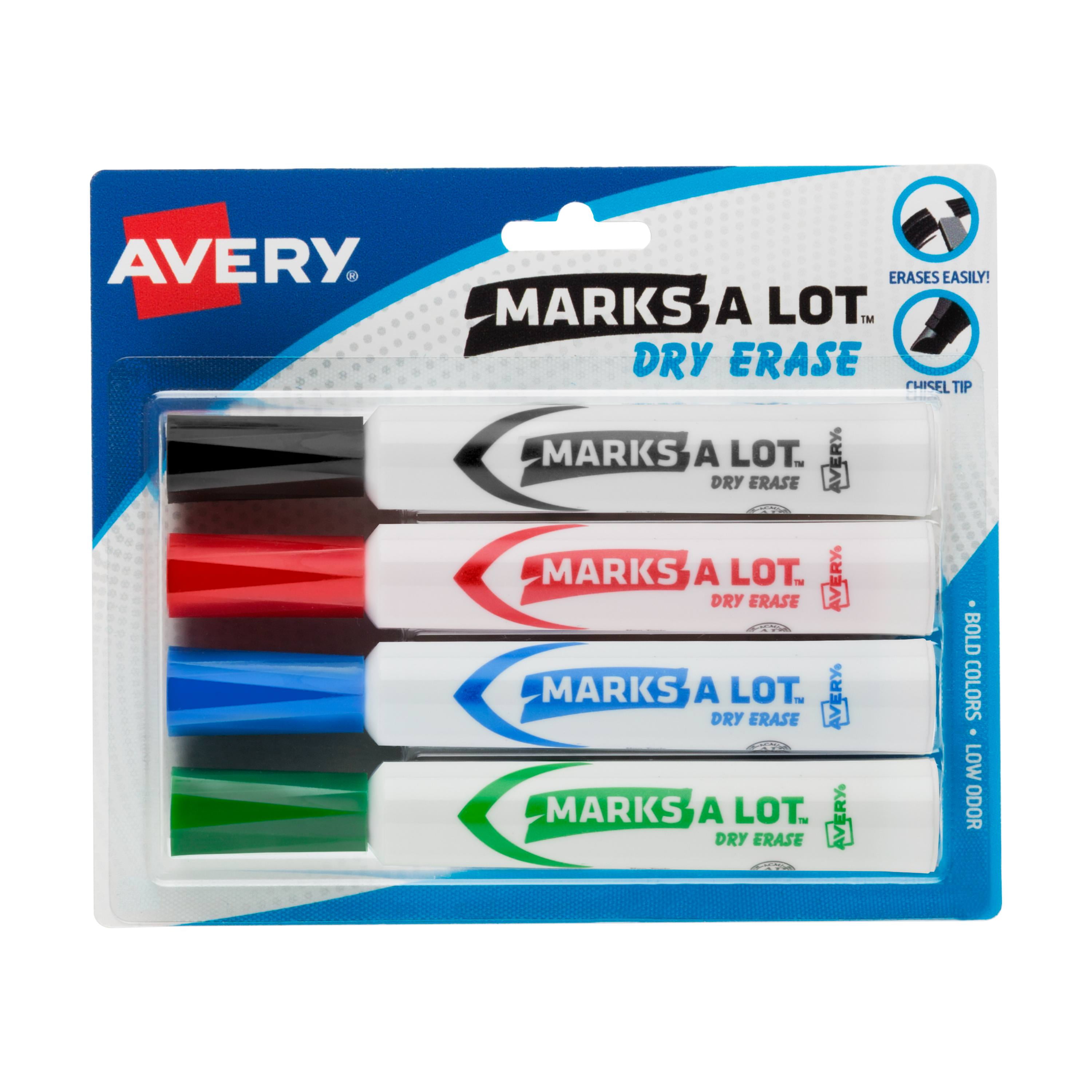 Low Odor Non-toxic Chisel Tip Dry Erase Marker Set