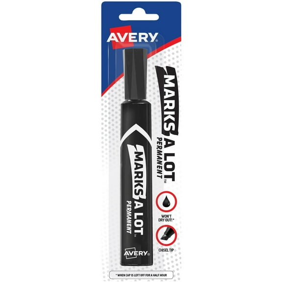 Avery Marks-A-Lot Permanent Marker, Black