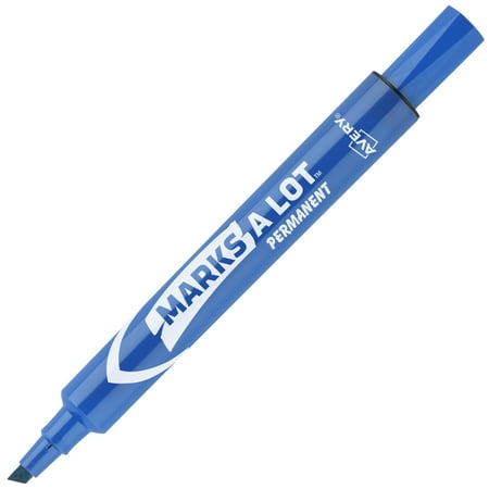 Avery Marks A Lot Permanent Markers, Large Desk-Style, 1 Blue Marker
