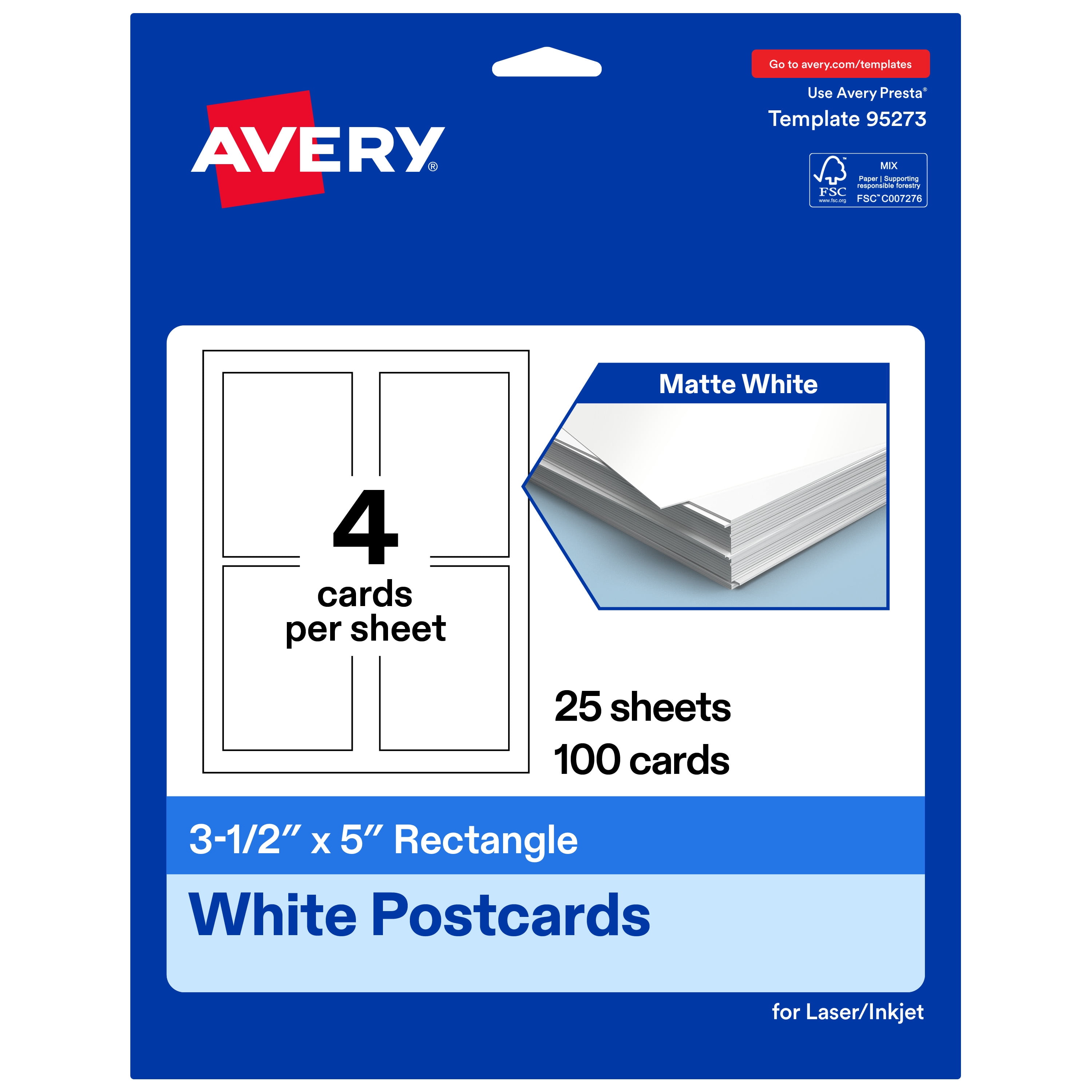 Avery-Matte-White-Rectangle-