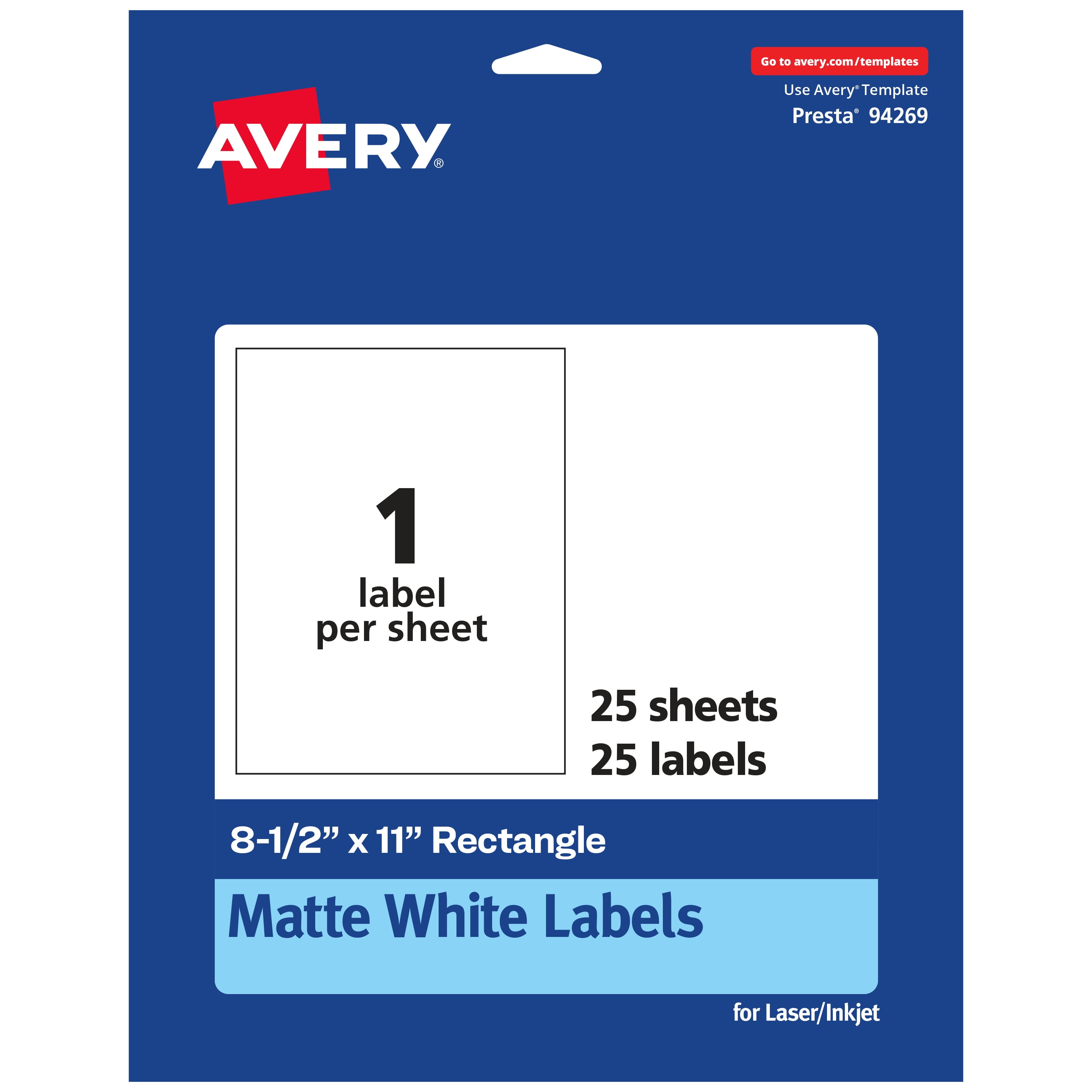 Avery-Matte-White-Rectangle-