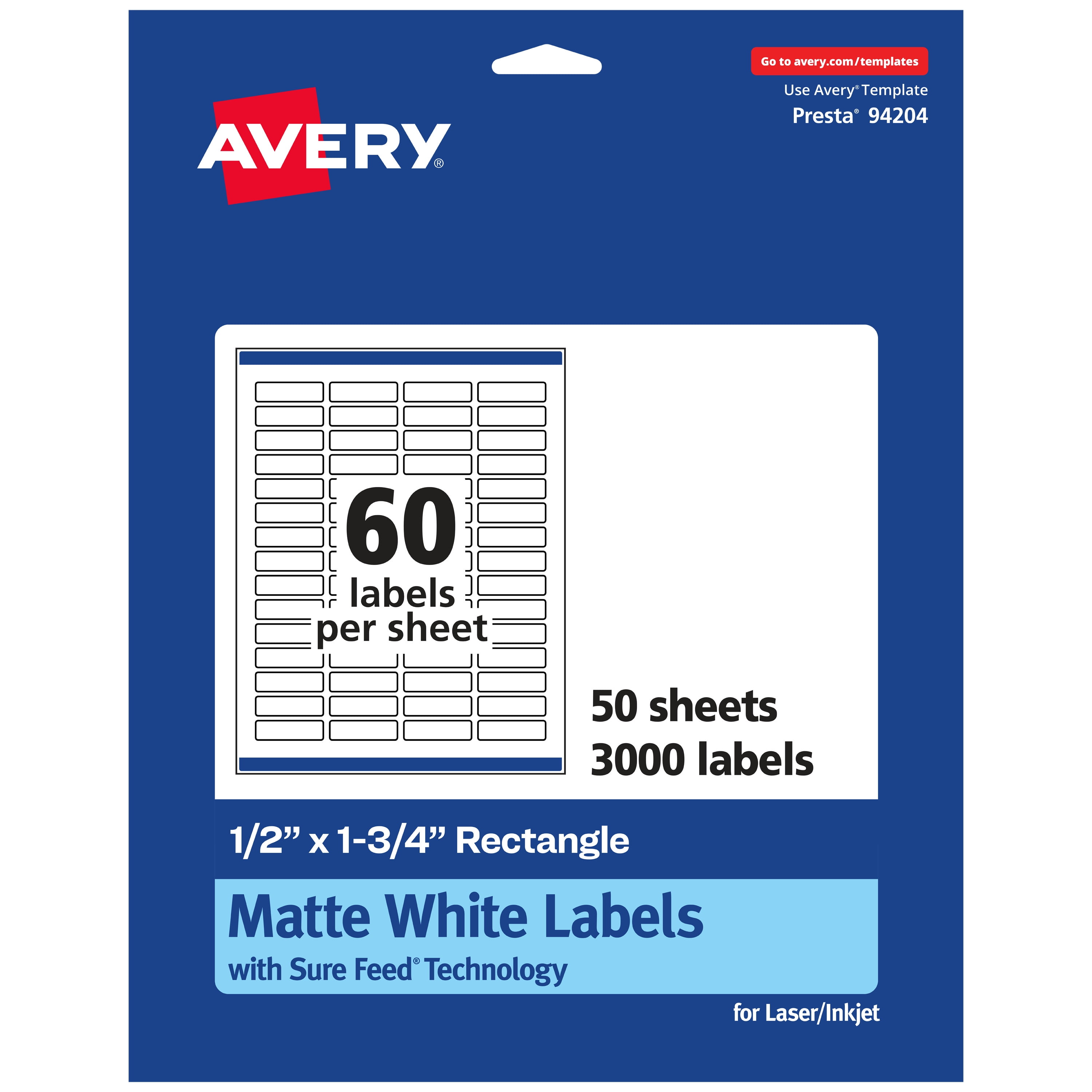 Staples Print Write Removable Labels 1/2 X 1.75 840 5125 for sale online