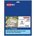 Avery Mini Business Cards with Sure Feed Technology, 1" x 3", Matte