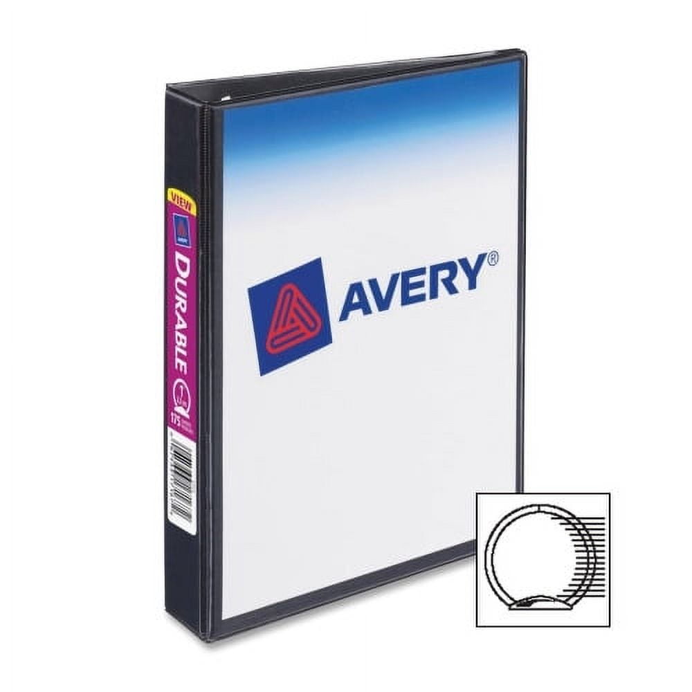 Avery Mini Durable View Binder DuraHinge 1" Binder Capacity 5 1/2