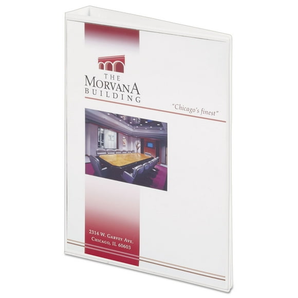 Avery Mini Size Durable View Binder with Round Rings, 3 Rings, 1" Capacity, 8.5 x 5.5, White, Each