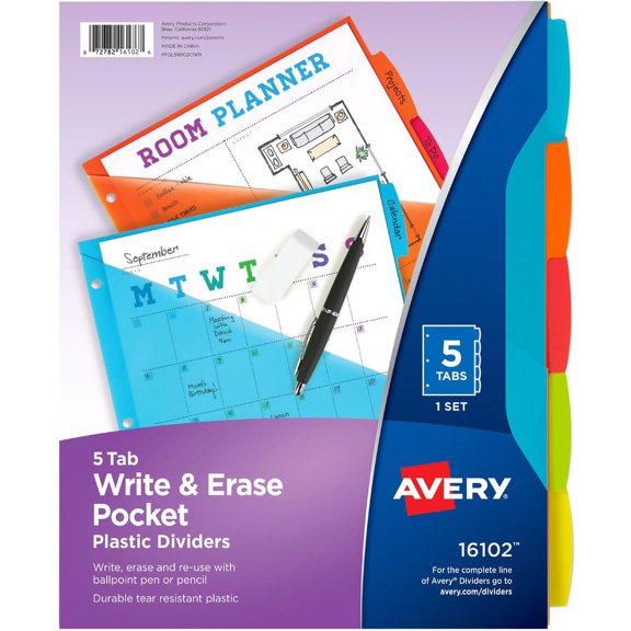 Avery® Multipurpose Label - Multicolor - Plastic - 2 | Bundle of 2 Sets