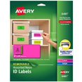 thumbnail image 1 of Avery Multipurpose Labels, Removable, Assorted Neon, 2 x 4 Inches, Pack of 120 (6481), 1 of 3