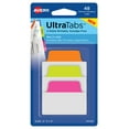 thumbnail image 1 of Avery Multiuse Ultra Tabs, 2" x 1.5", 48 Repositionable Tabs, 2-Side Writable, Neon Pink/Green/Orange (74756), 1 of 8