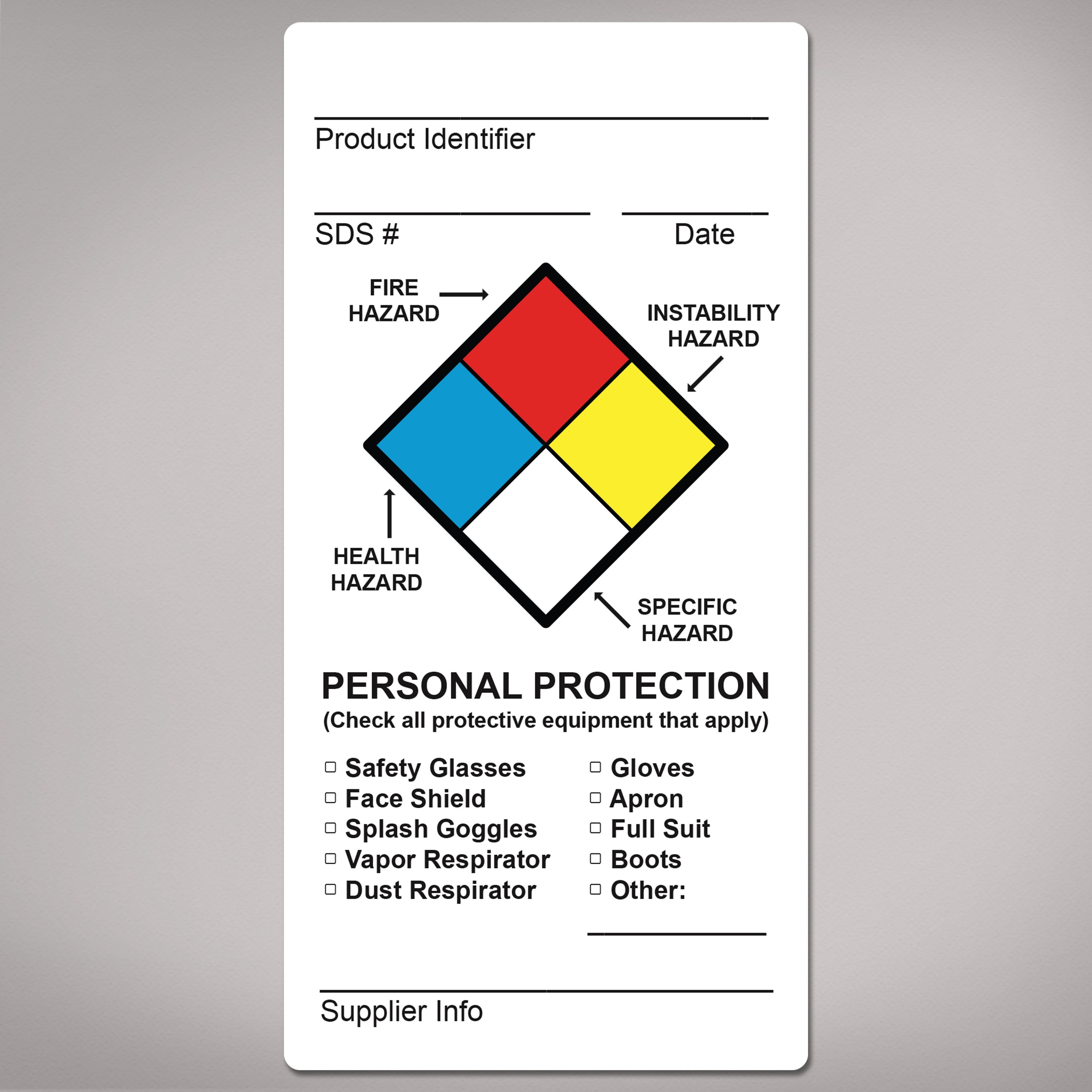 Avery NFPA Secondary Container Labels, Waterproof, Chemical Resistant
