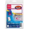 thumbnail image 1 of Avery Flexible Self-Adhesive Mini Badge Labels, 1 x 3 3/4, Hello, Bright Asst, 100/PK - AVE5153, 1 of 2