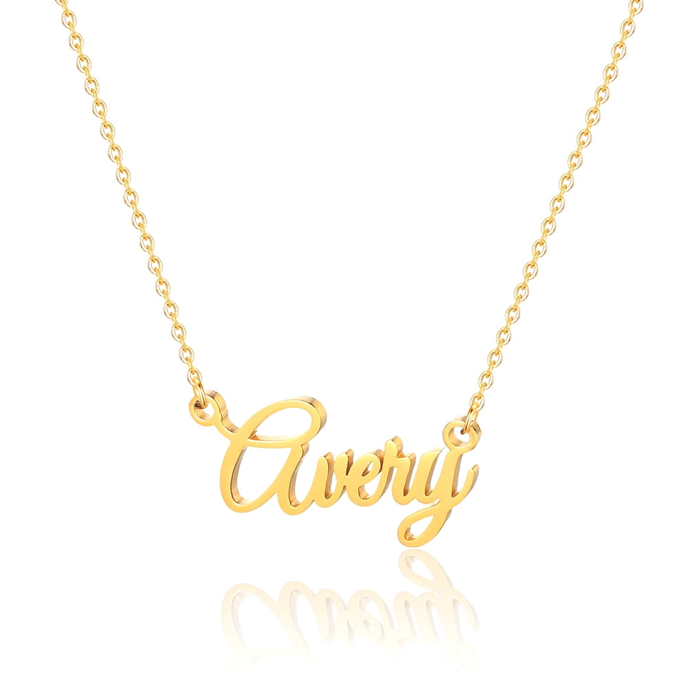 Avery name necklace deals