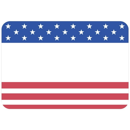 Avery Name Tag, American Flag, 2-1/3" x 3-3/8", 80 Stickers (80024)